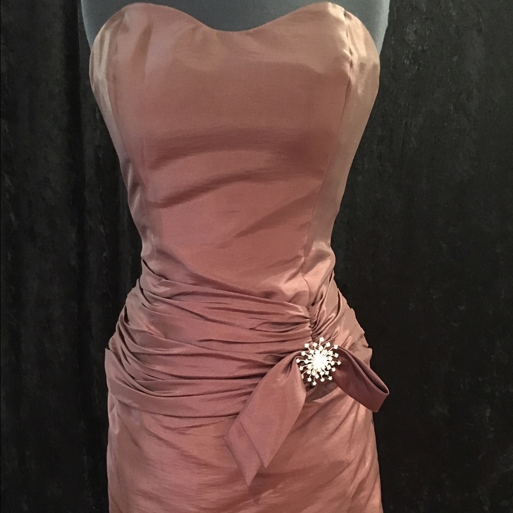 Brown taffida Gown
